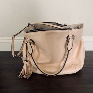 Jcrew cream bag, barely used.